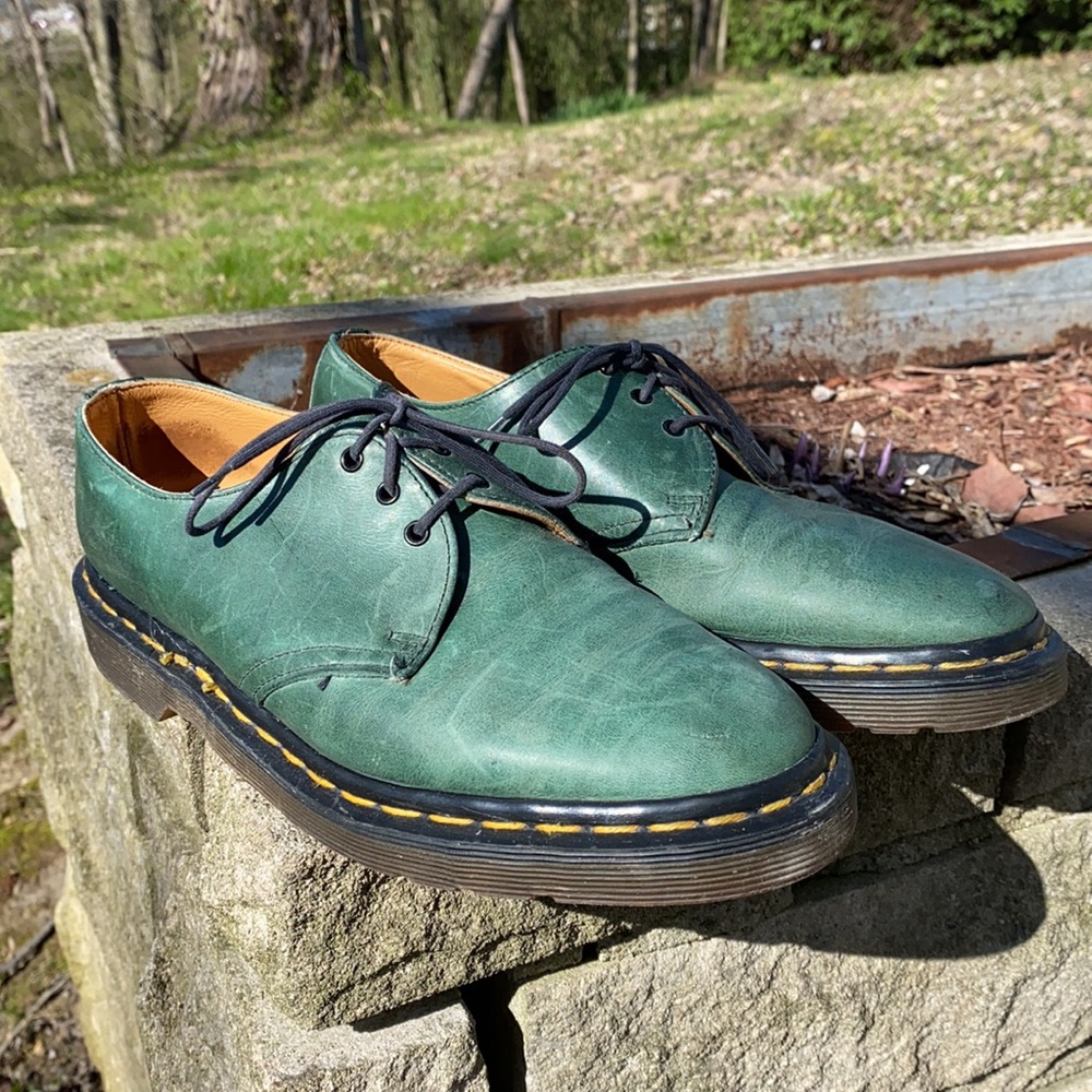 RARE 90s Green Dr. Martens Made in England